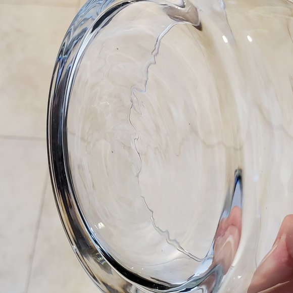 VTG Blown Glass Condiment/Sauce Bowl Metal Lid Spoon Underplate Shell Knob Italy - Picture 14 of 16